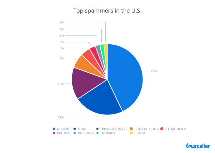 Chart: Top spammers in US